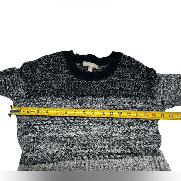Banana Republic Ombré Gray Knit Sweater Crewneck Jumped Grey Fall Winter Neutral - Picture 7 of 8